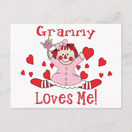 Grammy Love is me Rag Doll Briefkaart (Voorkant)