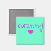 Grammy met hart magneet (Voorkant / Achterkant)