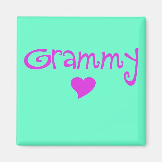 Grammy met hart magneet (Voorkant)