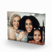 Grammy Modern Fun Quote Definitie Oma Gift Fotoblokken (Rechts)