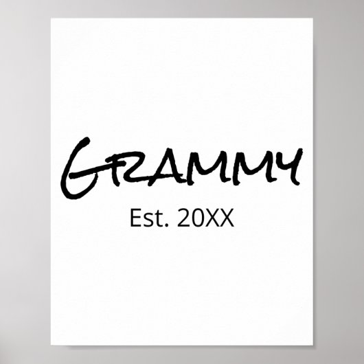 Grammy Nana Gigi Grandma Grandmother D  Poster (Voorkant)