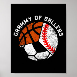 Grammy Of Llers Grappige Verkoop Voetbal Schets Gr Poster