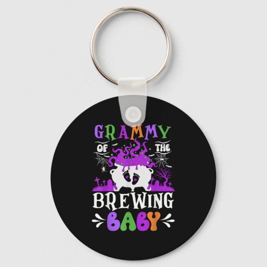 Grammy Of The Brewing Baby Grandma To Be Halloween Sleutelhanger (Voorkant)