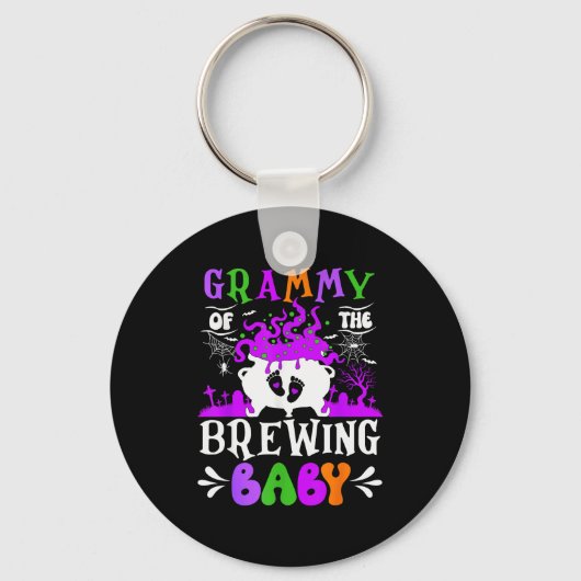 Grammy Of The Brewing Baby Grandma To Be Halloween Sleutelhanger (Voorkant)