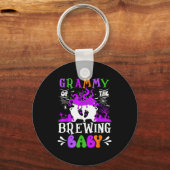 Grammy Of The Brewing Baby Grandma To Be Halloween Sleutelhanger (Voorkant)
