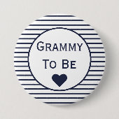 Grammy om Baby shower Button te zijn (Voorkant)