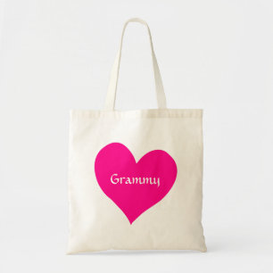 Grammy Pink Heart Tote Bag