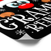 Grammy Reindeer Christmas Family Matching Group Fu Poster (Hoek)