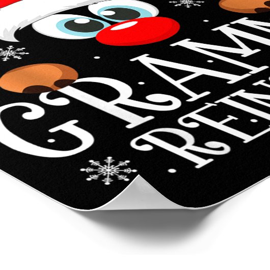Grammy Reindeer Christmas Family Matching Group Fu Poster (Hoek)