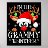 Grammy Reindeer Christmas Family Matching Group Fu Poster (Voorkant)