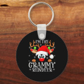 Grammy Reindeer Christmas Family Matching Group Fu Sleutelhanger (Voorkant)
