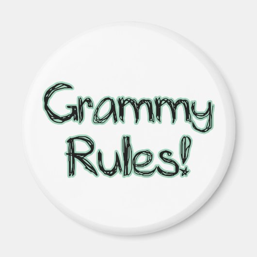 Grammy Rules Magneet (Voorkant)
