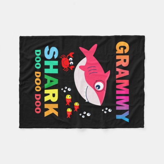 Grammy Shark Fleece Deken (Voorkant (Horizontaal))