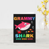 Grammy Shark  Kaart (Gele Bloem)