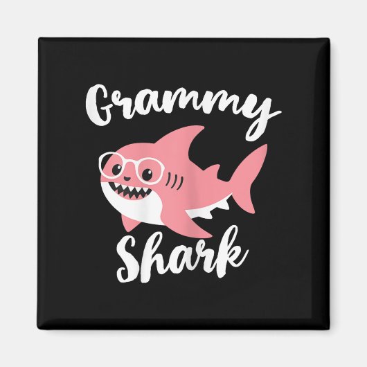 Grammy Shark Moederdag Oma Grappig  Magneet (Voorkant)