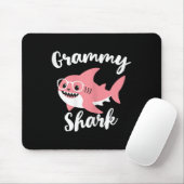 Grammy Shark Mother's Day Grandma Funny Muismat (Met muis)