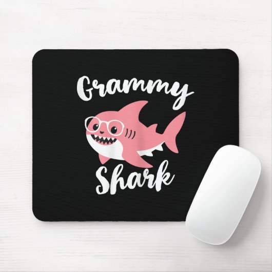 Grammy Shark Mother's Day Grandma Funny Muismat (Met muis)