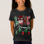 Grammy Snowman Love Grammy Life Kerstmis Red Plai T-shirt<br><div class="desc">Grammy Snowman Love Grammy Life Kerstmis Red Pset</div>