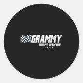 Grammy T Crew Race Car Birthday Family Racing  Ronde Sticker (Voorkant)