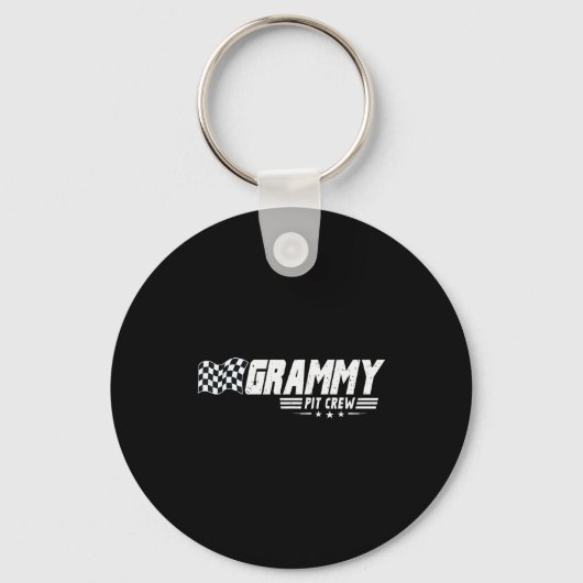 Grammy T Crew Race Car Birthday Family Racing  Sleutelhanger (Voorkant)