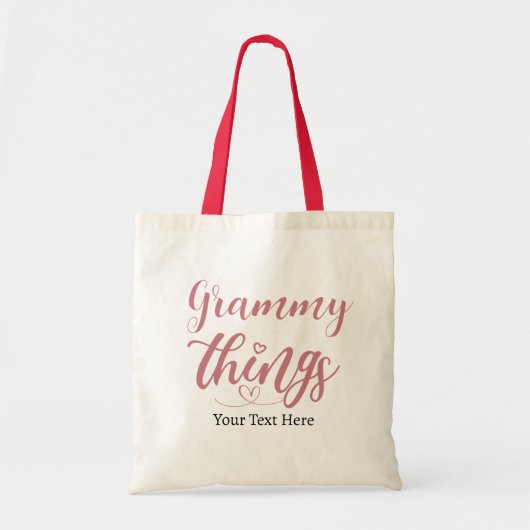 Grammy Things Custom Gift van kleinkinderen Tote Bag (Voorkant)