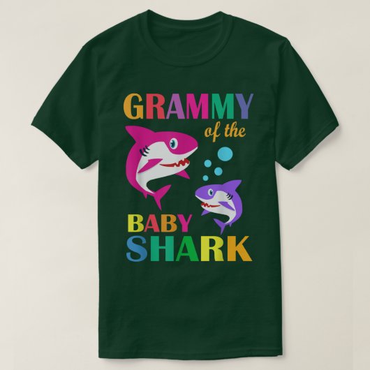 Grammy van de Baby-vogelhaai T-shirt (Design voorkant)
