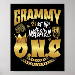 Grammy van de beruchte One Old School Hip Hop 1st Poster