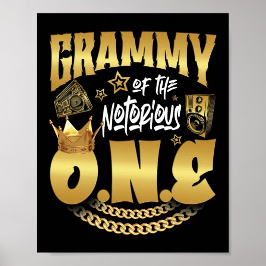 Grammy van de beruchte One Old School Hip Hop 1st Poster (Voorkant)