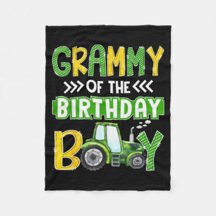 Grammy van de jarige traktors boerentruks Fa Fleece Deken