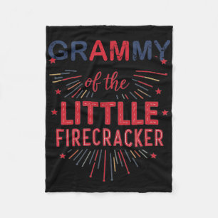 Grammy van de kleine Firecracker op 4 juli Fleece Deken