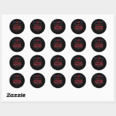Grammy van de kleine Firecracker op 4 juli Ronde Sticker (Vel)