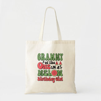 Grammy Van De Schattige 1e Verjaardag Watermeloen Tote Bag