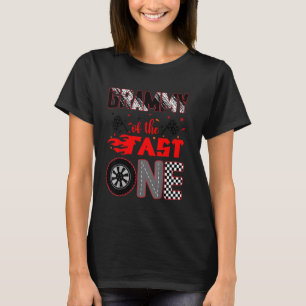 Grammy van de snelle eerste verjaardag raceauto F T-shirt