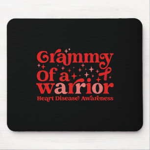 Grammy van een Warrior Heart Disease Awareness Red Muismat
