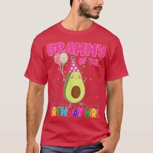 Grammy van het meisje van de geboorte Avocados Fam T-shirt