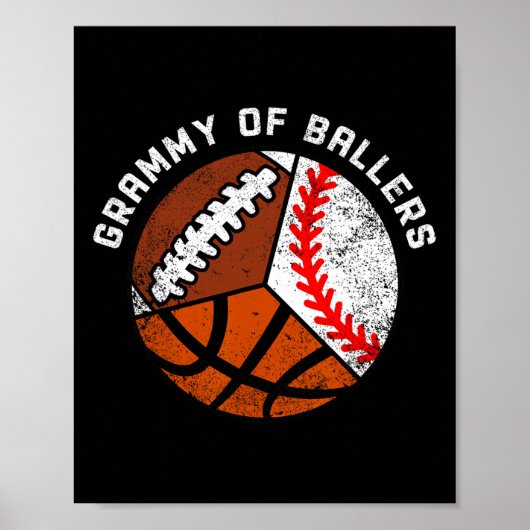 Grammy Van Llers Grappige Verkoop Sketll Voetll Gr Poster (Voorkant)