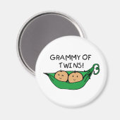 Grammy van Twins Pod Magneet (Voorkant / Achterkant)