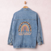 Grammy voor moeder grootmoeder familie regenboogko denim jacket (Hangar)