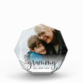 Grammy We houden van je | Grandma Script Overlay Fotoblokken (Voorkant)