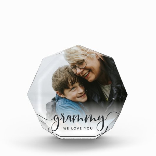 Grammy We houden van je | Grandma Script Overlay Fotoblokken (Voorkant)