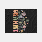 Grammy Wildflower Floral Birthday Baby Shower New  Fleece Deken (Voorkant (Horizontaal))