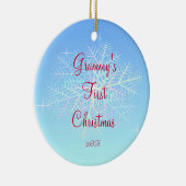 Grammy's eerste kerstsnowflake Ornament (Rechts)