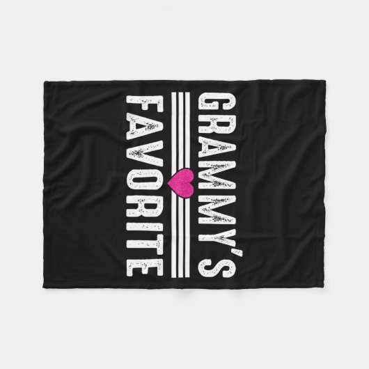 Grammy's Favorite  Fleece Deken (Voorkant (Horizontaal))