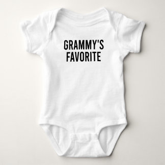 Grammy's Favorite Funny Baby Grandmother Quote Romper