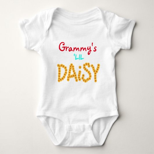 Grammy's lil Daisy, Cute & personalized! Romper (Voorkant)