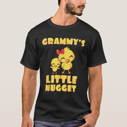 Grammy's Little Nugget Chicken Lover Oma Mothe T-shirt (Voorkant)