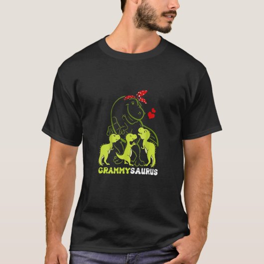 Grammysaurus Grammy Tyrannosaurus Dinosaur Moeder T-shirt (Voorkant)