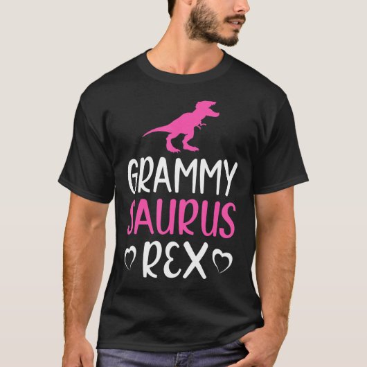 Grammysaurus Rex Dinosaur Grammy Saurus Familie T-shirt (Voorkant)