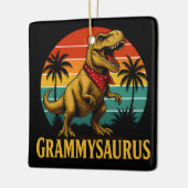 Grammysaurus T Rex Dinosaur Grammy Moederdag Keramisch Ornament (Links)