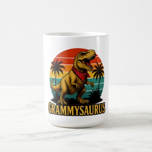 Grammysaurus T Rex Dinosaur Grammy Moederdag Koffiemok (Center)